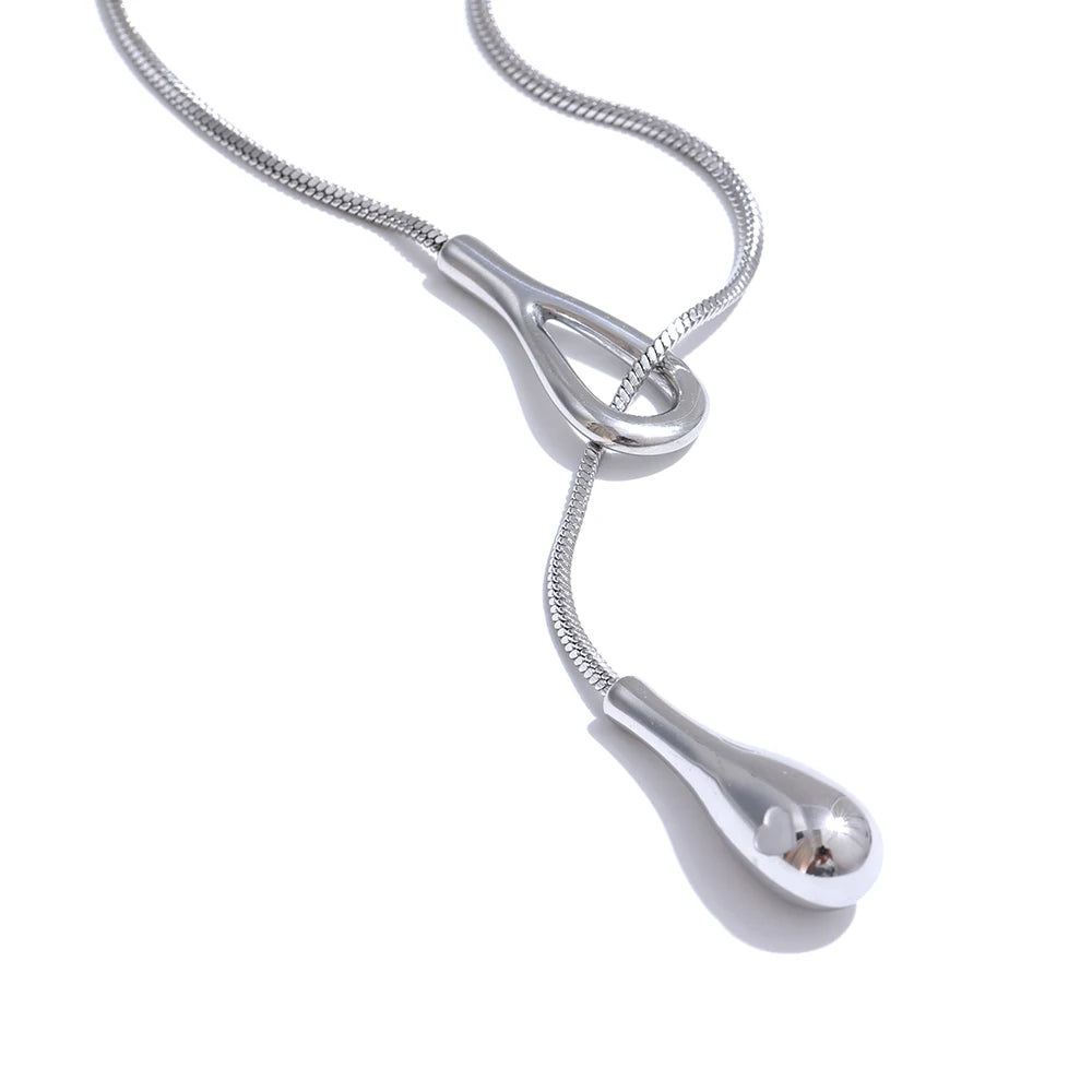 Distinctive 316L Stainless Steel Exquisite Chain Fashion Necklace 18K PVD Plated Water Resistant Charm Gold Color Jewelry