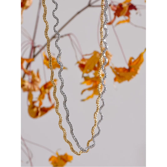 2025 Arrivals Stainless Steel New Chain Chic Quality Necklace for Women Fashion Waterproof PVD Plated Collar Jewelry Gift