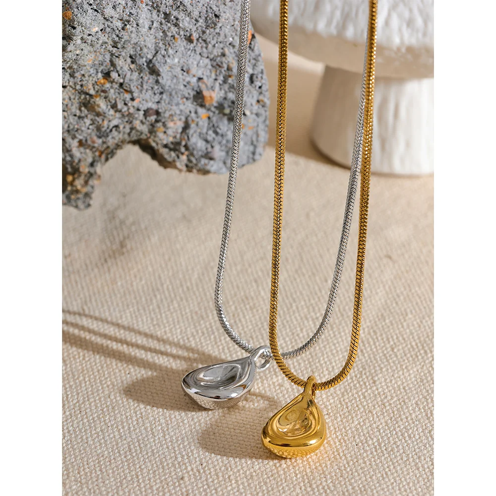 Waterproof 316l Stainless Steel Geometric Pendants for Necklace 18K Gold Plated Minimalist Fashion Unisex Jewelry Bijoux