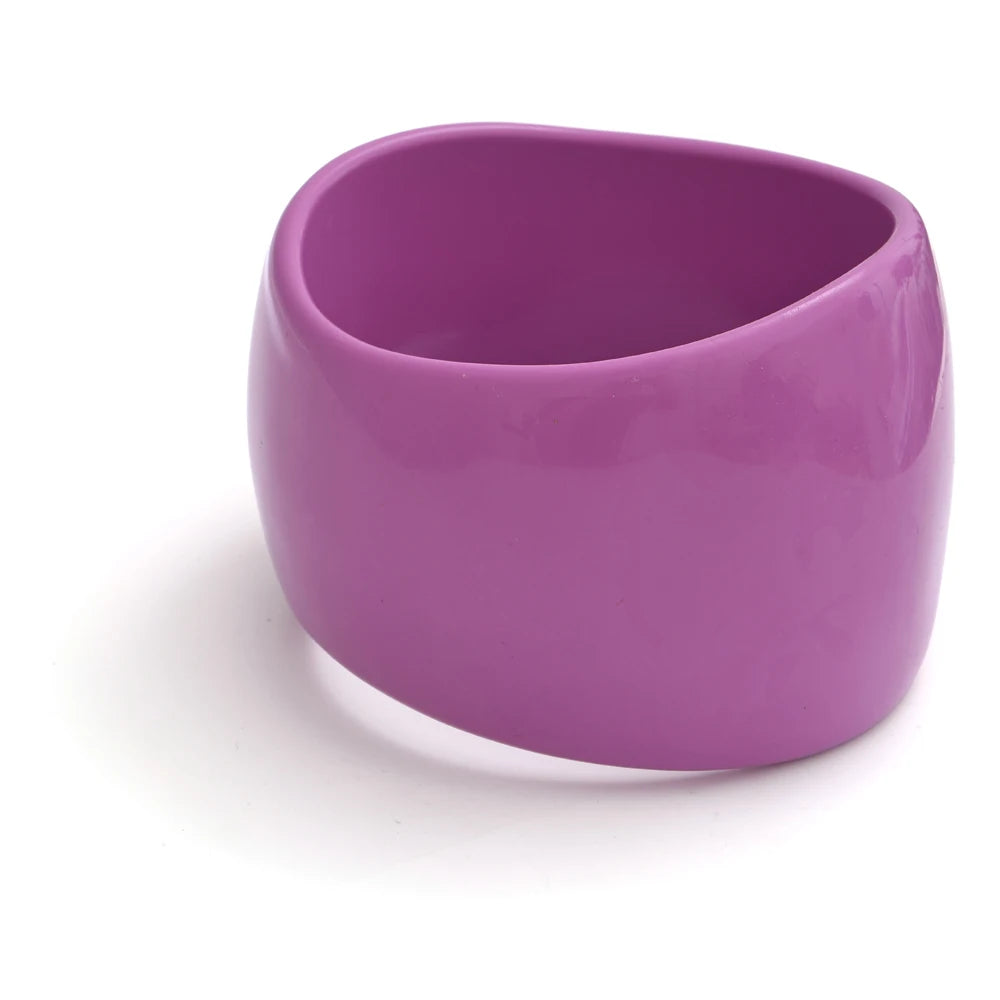66mm Fashion Y2K Wrist Jewelry Very Big Resin Wide Bracelet Bangle for Women Summer Fashion Party Charm Accessories