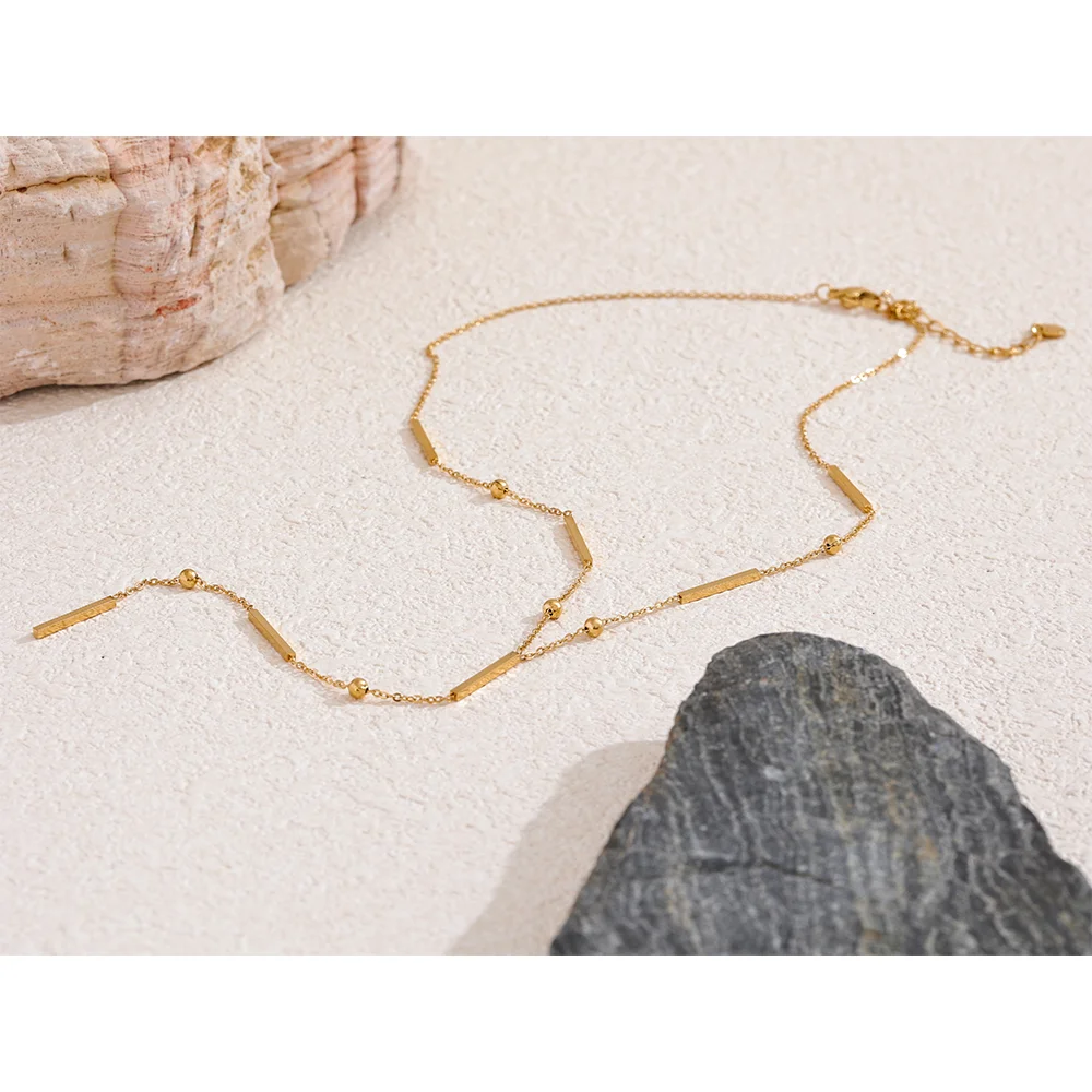 Thin Chic 316L Stainless Steel Long Chain Exquisite Necklace for Women Waterproof Daily Jewelry Bijoux Gift