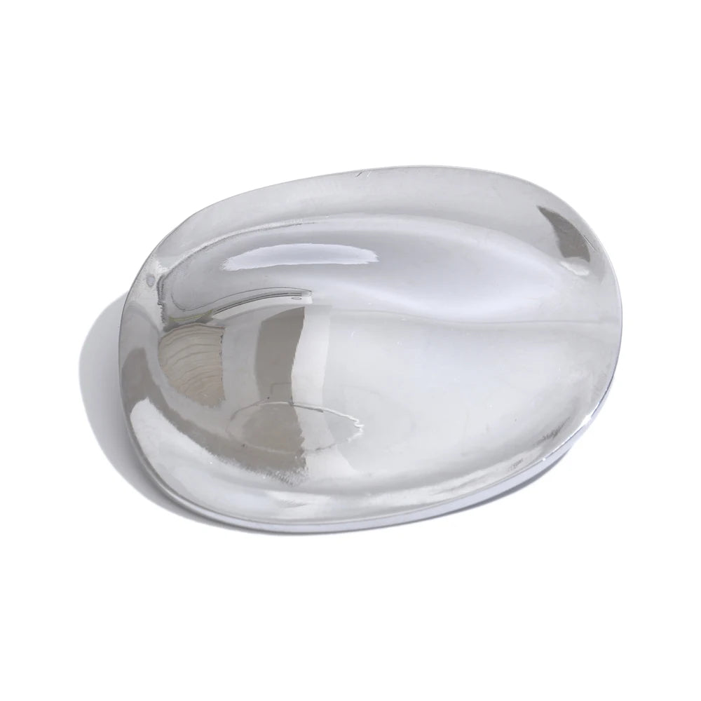 Minimalist Big Stainless Steel Metal Round Brooch Pin Accessories Water Resistant Statement Jewelry for Unisex Men Women