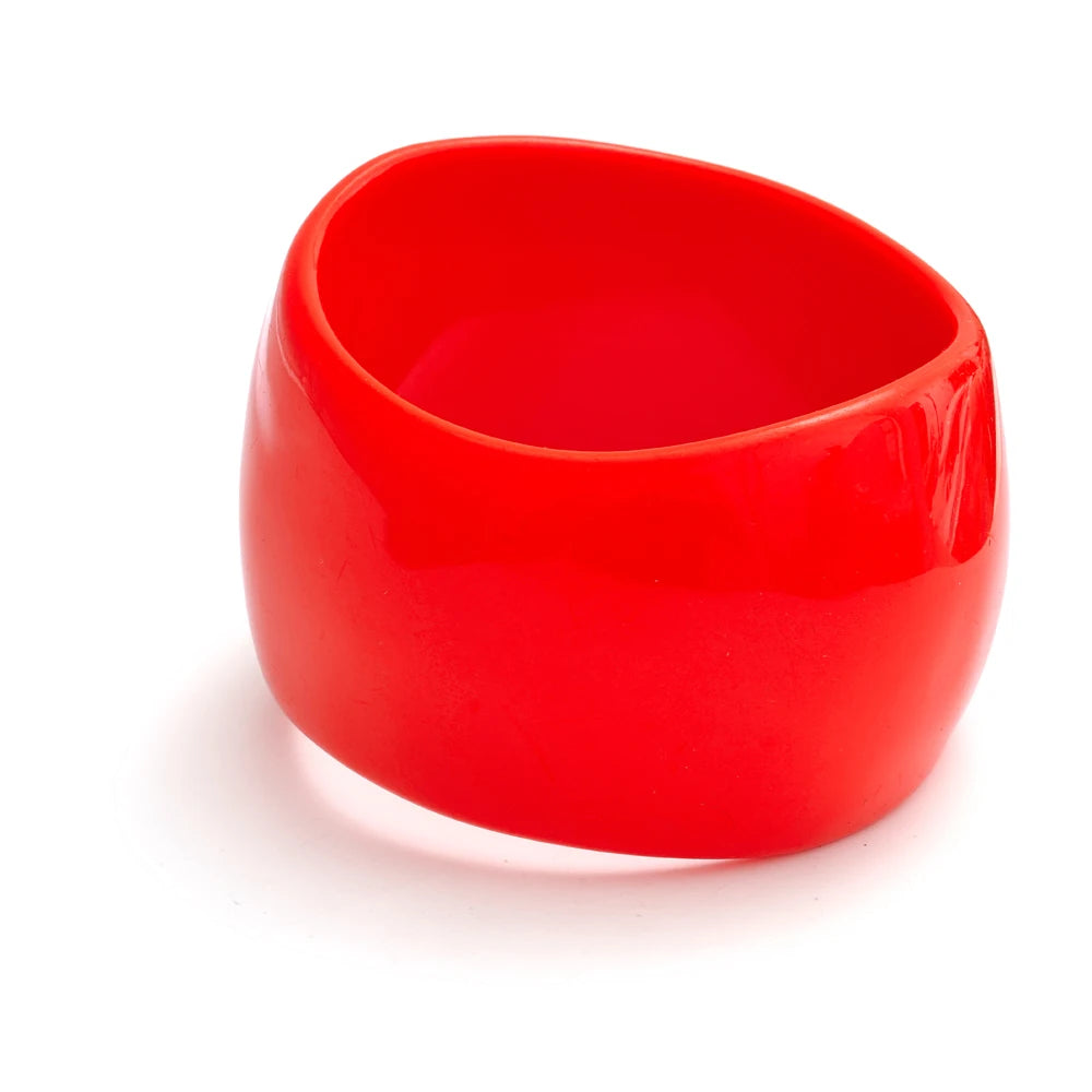 66mm Fashion Y2K Wrist Jewelry Very Big Resin Wide Bracelet Bangle for Women Summer Fashion Party Charm Accessories