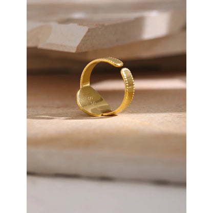 Stainless Steel Women Ring High Quality Metal 18 K Stone Opening Finger Accessories украшения бижутерия Gift Waterproof