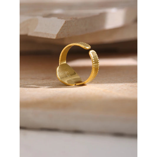 Stainless Steel Women Ring High Quality Metal 18 K Stone Opening Finger Accessories украшения бижутерия Gift Waterproof