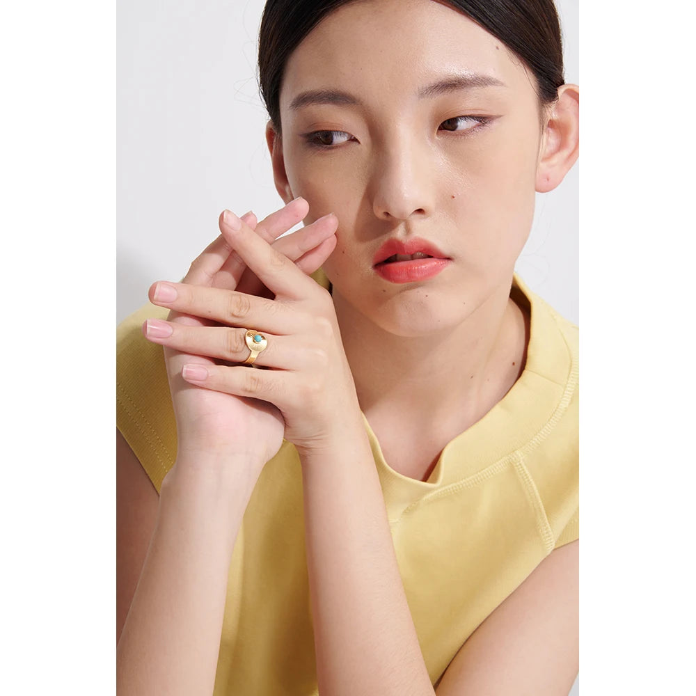 Stainless Steel Women Ring High Quality Metal 18 K Stone Opening Finger Accessories украшения бижутерия Gift Waterproof