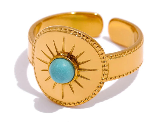 Stainless Steel Women Ring High Quality Metal 18 K Stone Opening Finger Accessories украшения бижутерия Gift Waterproof