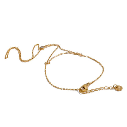 Trendy Stainless Steel Zircon Beads Back of Hand Chain Finger Bracelet Fashion Chic Sexy Jewelry Waterproof Wholesale Gift