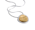 Double Round Pendant Fashion Necklace Water Resistant Metal Stainless Steel Daily Waterproof Jewelry Recommend