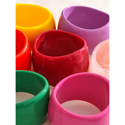 66mm Fashion Y2K Wrist Jewelry Very Big Resin Wide Bracelet Bangle for Women Summer Fashion Party Charm Accessories