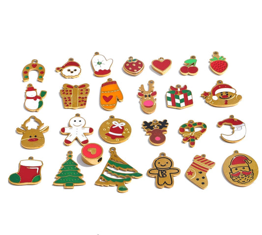 Arrival 316L Stainless Steel Christmas Gift DIY Accessories Making Necklace Bracelet Earring 18K Gold Color Plated