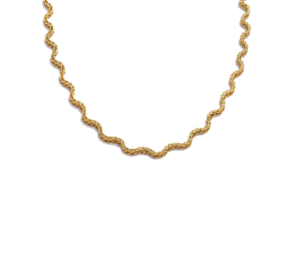 2025 Arrivals Stainless Steel New Chain Chic Quality Necklace for Women Fashion Waterproof PVD Plated Collar Jewelry Gift