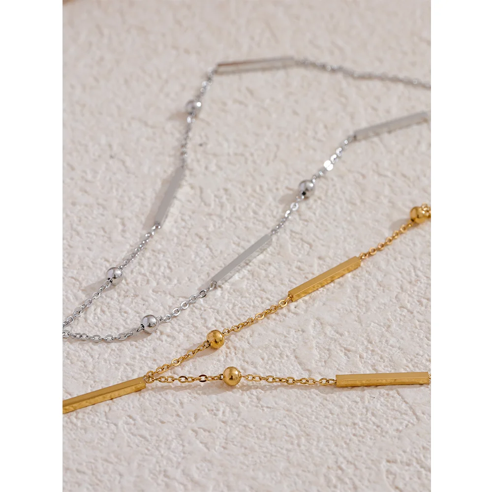 Thin Chic 316L Stainless Steel Long Chain Exquisite Necklace for Women Waterproof Daily Jewelry Bijoux Gift
