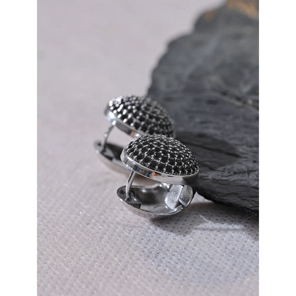 Luxury Bling Multi Color Cubic Zirconia Stainless Steel Round Hollow Hoop Earrings for Women Waterproof Fashion Jewelry