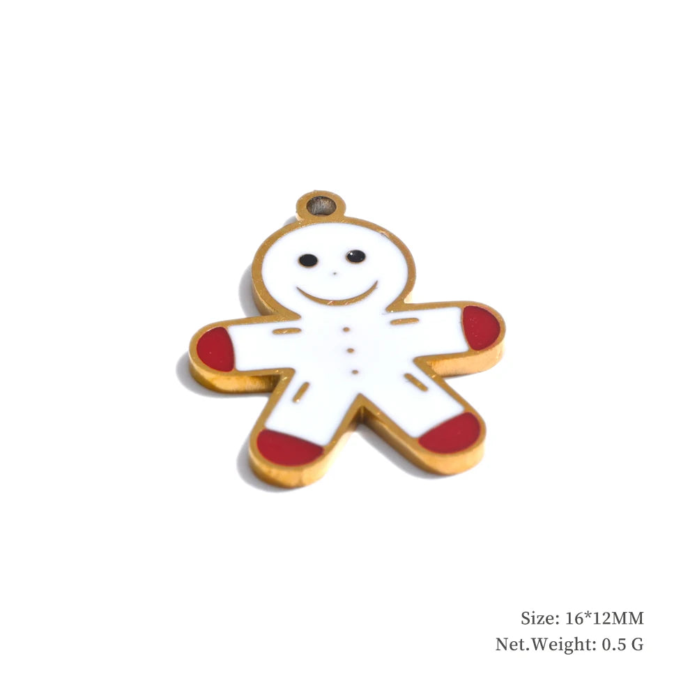 Arrival 316L Stainless Steel Christmas Gift DIY Accessories Making Necklace Bracelet Earring 18K Gold Color Plated