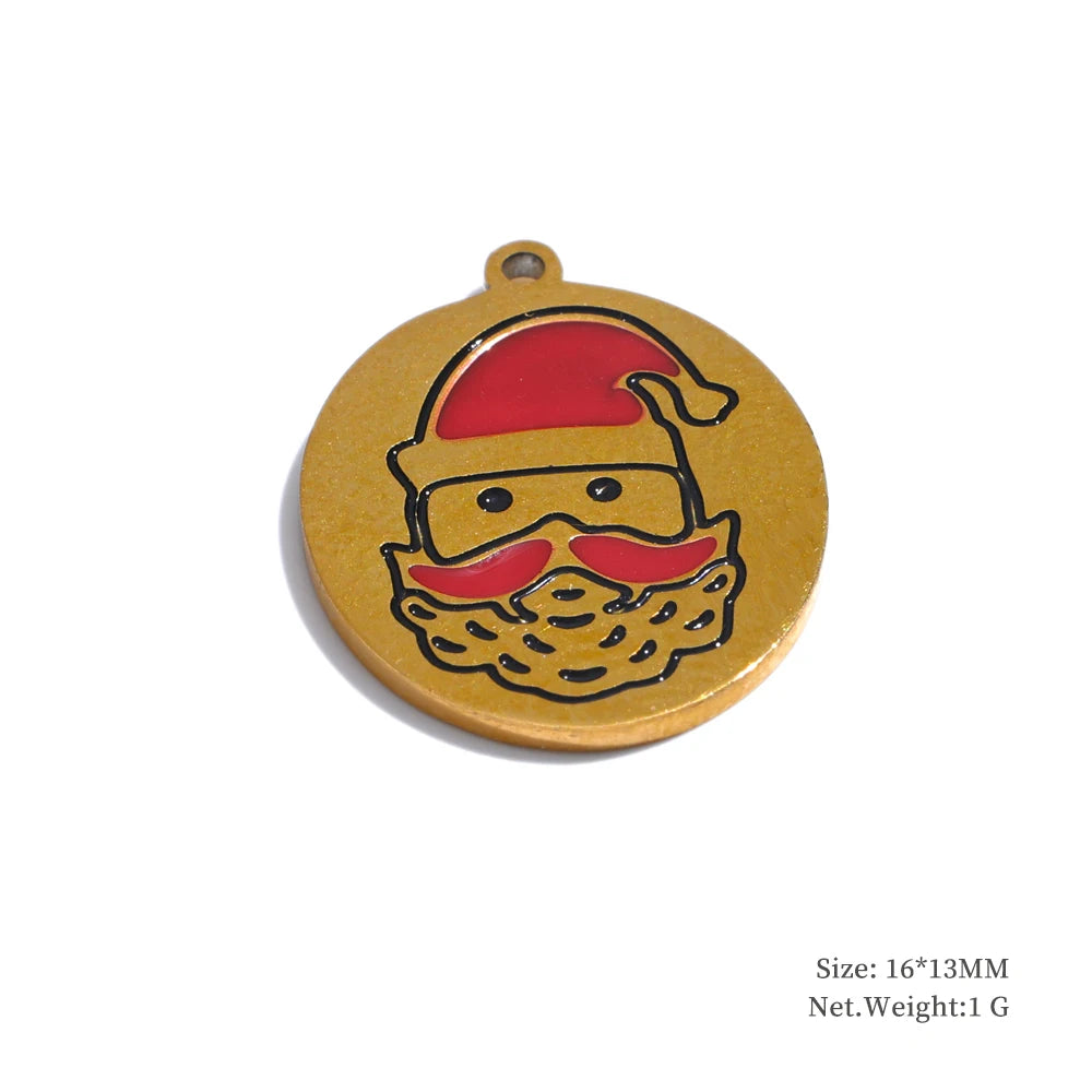 Arrival 316L Stainless Steel Christmas Gift DIY Accessories Making Necklace Bracelet Earring 18K Gold Color Plated