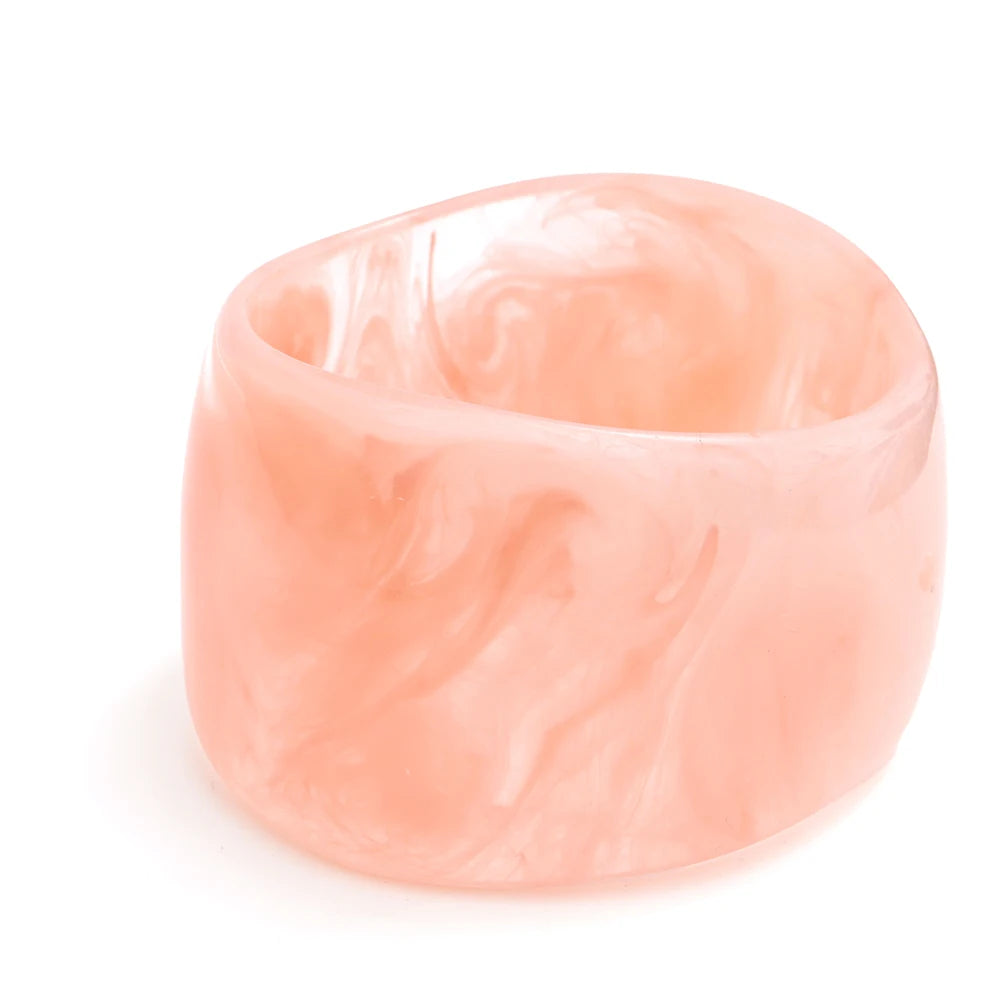 66mm Fashion Y2K Wrist Jewelry Very Big Resin Wide Bracelet Bangle for Women Summer Fashion Party Charm Accessories
