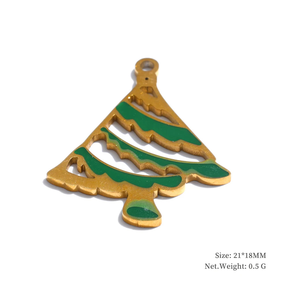 Arrival 316L Stainless Steel Christmas Gift DIY Accessories Making Necklace Bracelet Earring 18K Gold Color Plated