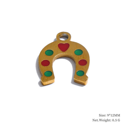 Arrival 316L Stainless Steel Christmas Gift DIY Accessories Making Necklace Bracelet Earring 18K Gold Color Plated