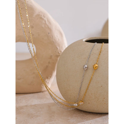 Summer Stainless Steel Heart Love Y Chain Long Thin Sexy Necklace Tarnish Resistant Metal Popular Chic Jewelry 2025