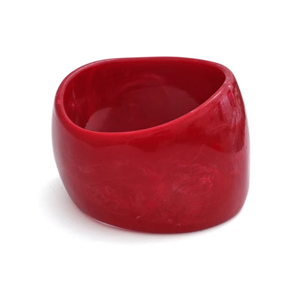 66mm Fashion Y2K Wrist Jewelry Very Big Resin Wide Bracelet Bangle for Women Summer Fashion Party Charm Accessories