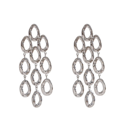 Fashion Exclusive Style Stainless Steel Drop Dangle Statement Earrings PVD Waterproof Plated Personality Jewelry for Women