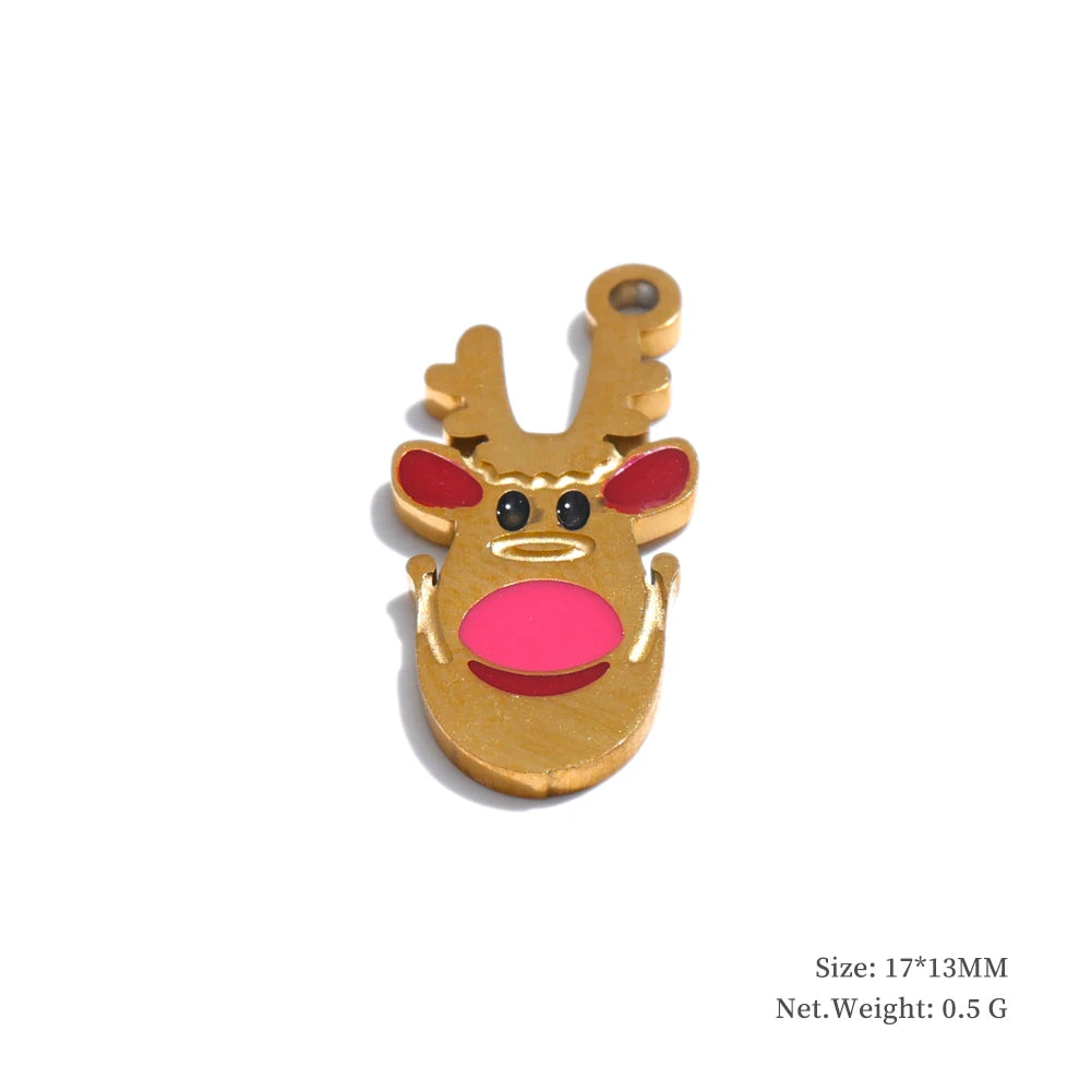 Arrival 316L Stainless Steel Christmas Gift DIY Accessories Making Necklace Bracelet Earring 18K Gold Color Plated