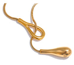 Distinctive 316L Stainless Steel Exquisite Chain Fashion Necklace 18K PVD Plated Water Resistant Charm Gold Color Jewelry