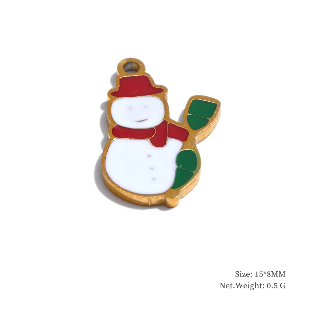 Arrival 316L Stainless Steel Christmas Gift DIY Accessories Making Necklace Bracelet Earring 18K Gold Color Plated