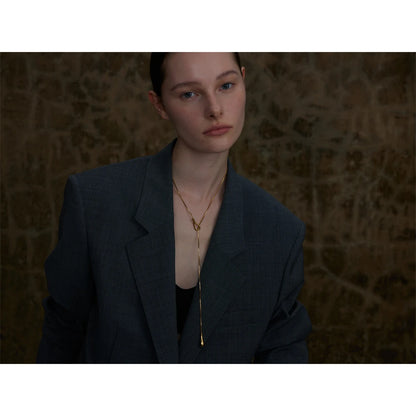 Distinctive 316L Stainless Steel Exquisite Chain Fashion Necklace 18K PVD Plated Water Resistant Charm Gold Color Jewelry