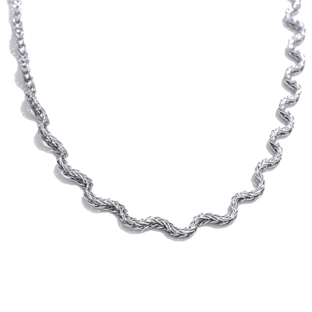 2025 Arrivals Stainless Steel New Chain Chic Quality Necklace for Women Fashion Waterproof PVD Plated Collar Jewelry Gift