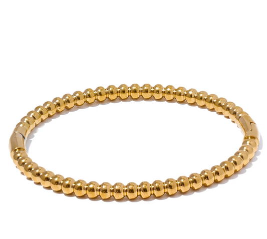 57mm Stainless Steel Statement Bracelet Bangle Charm Metal Handmade Polished Wrist Jewelry Waterproof Accessories