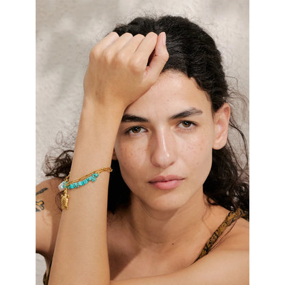 Ocean Style Starfish Shell Pendant Handmade Necklace Bracelet Summer Vacation Stainless Steel Jewelry Waterproof