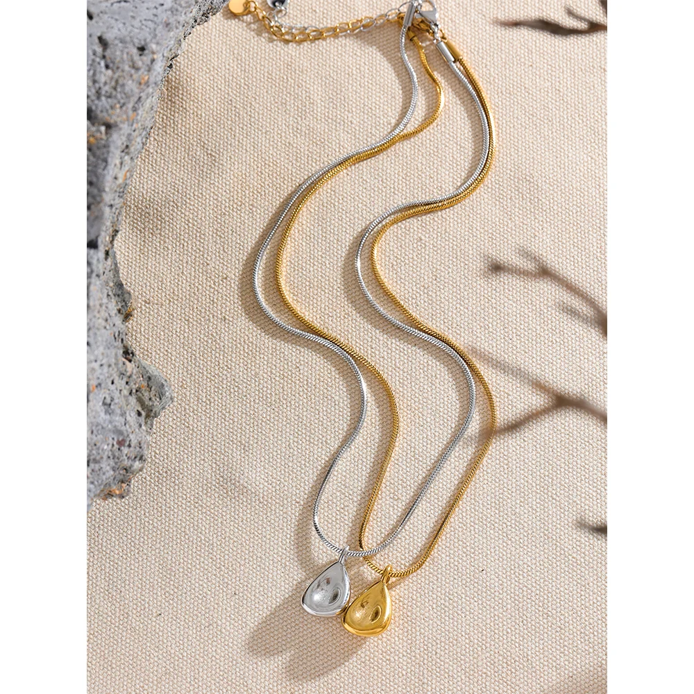Waterproof 316l Stainless Steel Geometric Pendants for Necklace 18K Gold Plated Minimalist Fashion Unisex Jewelry Bijoux