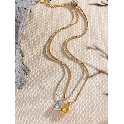 Waterproof 316l Stainless Steel Geometric Pendants for Necklace 18K Gold Plated Minimalist Fashion Unisex Jewelry Bijoux