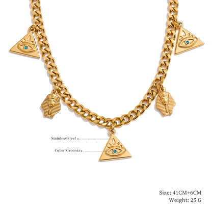 Trendy Sun Ocean Charm Pendant Handmade Jewelry Golden Waterproof PVD Plated Stainless Steel Summer Jewelry 2025 Wholesale