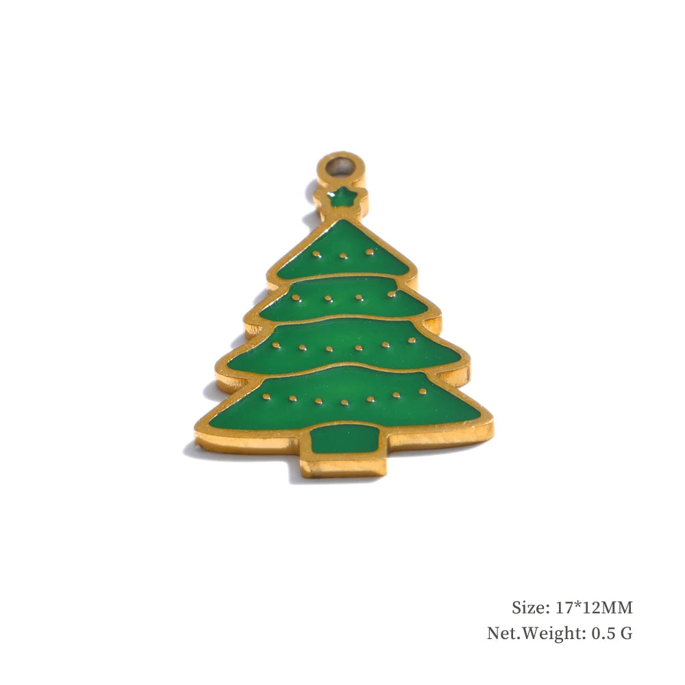 Arrival 316L Stainless Steel Christmas Gift DIY Accessories Making Necklace Bracelet Earring 18K Gold Color Plated