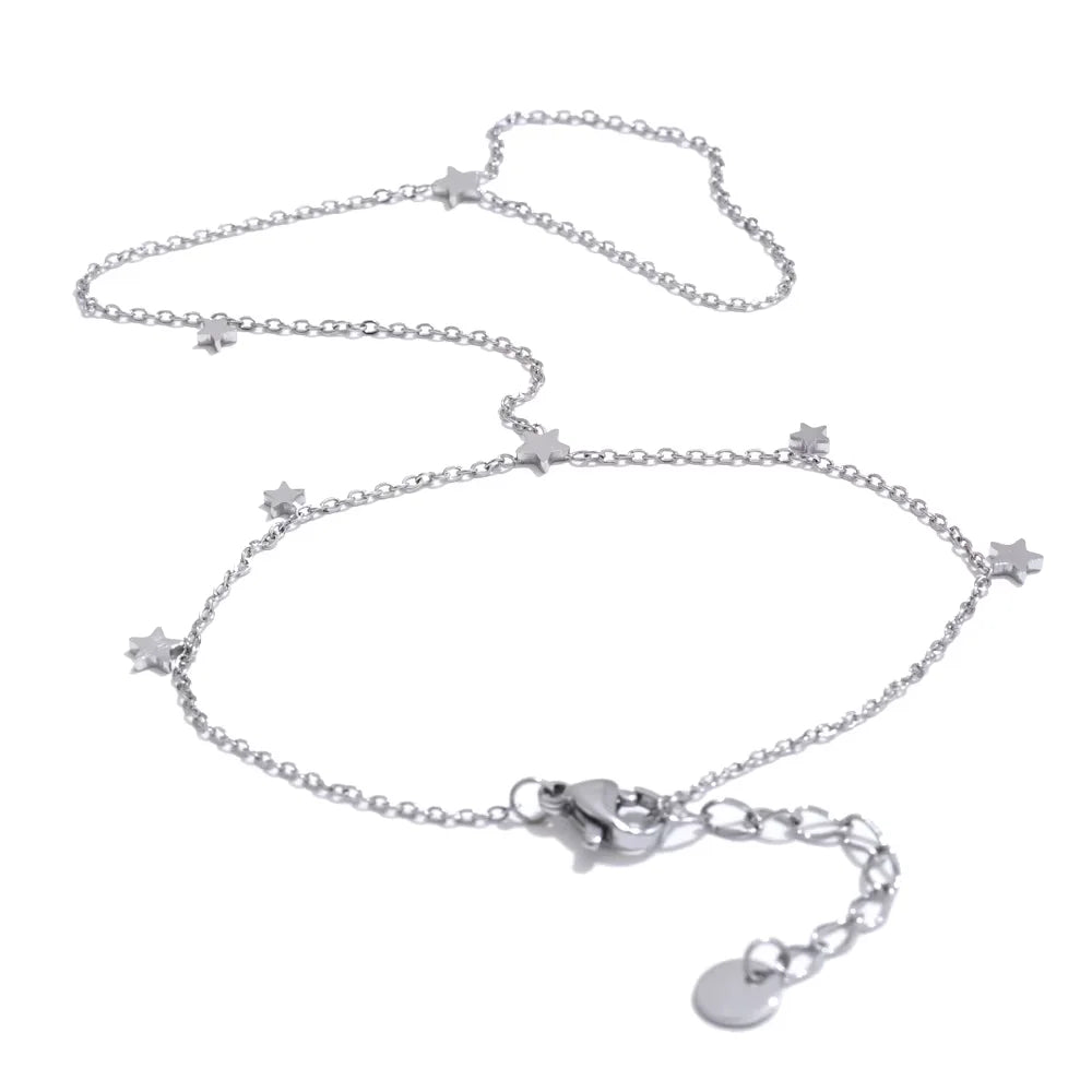 Trendy Stainless Steel Zircon Beads Back of Hand Chain Finger Bracelet Fashion Chic Sexy Jewelry Waterproof Wholesale Gift