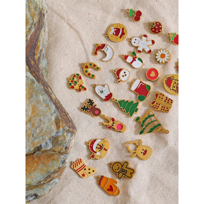 Arrival 316L Stainless Steel Christmas Gift DIY Accessories Making Necklace Bracelet Earring 18K Gold Color Plated