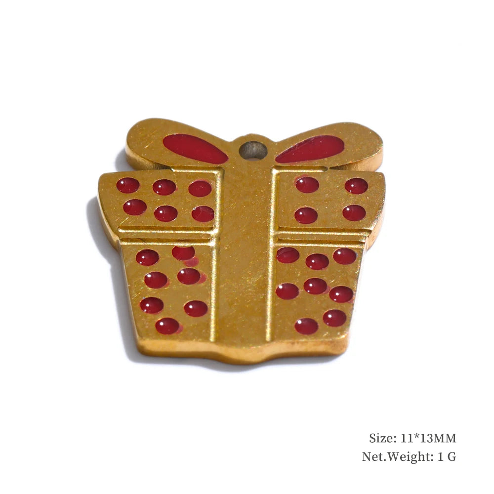 Arrival 316L Stainless Steel Christmas Gift DIY Accessories Making Necklace Bracelet Earring 18K Gold Color Plated