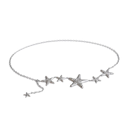 Summer Ocean Style Starfish Waist Body Chain Fashion Charm Jewelry Waterproof Stainless Steel Beach Vacation Accessories