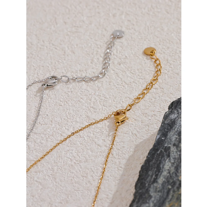 Thin Chic 316L Stainless Steel Long Chain Exquisite Necklace for Women Waterproof Daily Jewelry Bijoux Gift