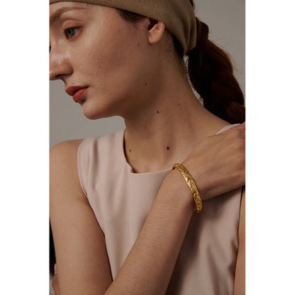 Golden Stainless Steel Moon Star Sun Bangle Bracelet  Stylish Metal Open Wrist браслеты на руку женкие Party Gift